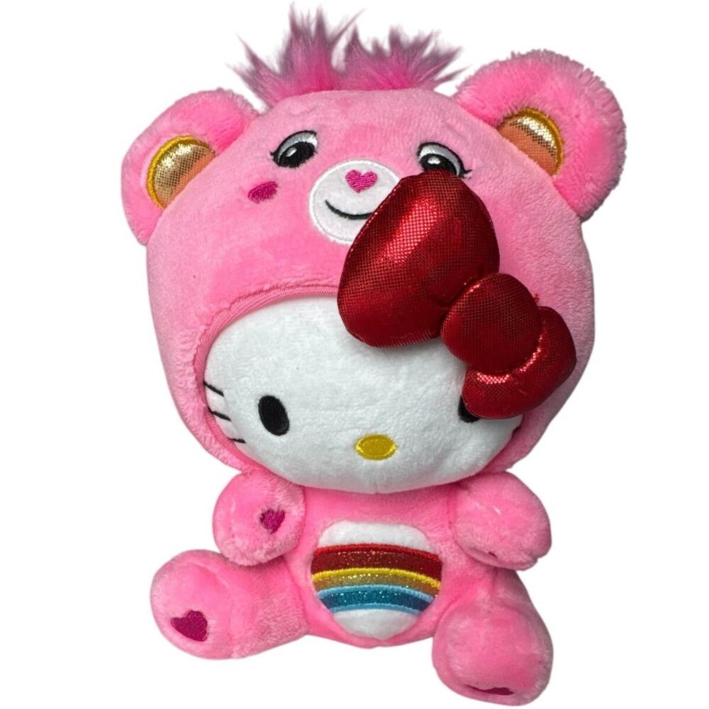 Care Bears unlock magic Hello Kitty and friends pink Plush 9in